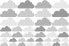 40 Wolken Grau Set