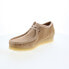 Фото #7 товара Clarks Wallabee 26165427 Mens Brown Suede Oxfords & Lace Ups Casual Shoes