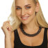 Double/Double Row Genuine Black Pearl Necklace JL0657