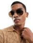 New Look aviator style sunglasses in gold