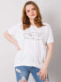 Фото #4 товара Женская блузка свободного кроя с коротким рукавом белая Factory Price