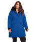 Фото #1 товара Plus Size Laurentian Long Parka Winter With Faux Fur Hood