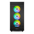 Sharkoon REBEL C50 RGB ATX - Full Tower - PC - Black - ATX - micro ATX - Mini-ITX - Metal - Tempered glass - Multi