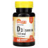 Фото #1 товара Витамин D высокой мощности Sundance Vitamins, 125 мкг (5 000 МЕ), 60 быстрорастворимых мягких капсул