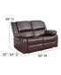 Фото #12 товара Bustle Back Loveseat With Two Built-In Recliners