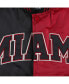 Фото #3 товара Men's Black, Red Miami Heat Fast Break Satin Full-Snap Jacket