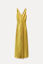 Фото #9 товара Атласное платье-комбинация — zw collection ZARA
