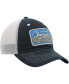 Men's Black, Natural Los Angeles Chargers Five Point Trucker Clean Up Adjustable Hat