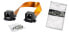 Фото #2 товара ShiverPeaks BS08-001010 - RJ-45 - RJ-45 - Female/Female - 0.3 m - Black,Orange