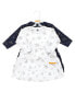 Фото #3 товара Baby Girls Cotton Dresses, Metallic Snowflake Star