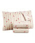 Фото #4 товара Micro Flannel Printed Full 4-pc Sheet Set