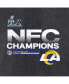 Women's Heathered Charcoal Los Angeles Rams 2021 NFC Champions Locker Room Trophy Collection V-Neck T-shirt