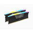 Фото #2 товара RAM -Speicher - Corsair - Rache RGB DDR5 - 32 GB 2x16 GB DIMM - 6000 MHz - 1,35 V - Grau (CMH32GX5M2D6000Z36K)