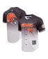 Фото #1 товара Men's Brown, Cream Cleveland Browns Ombre Mesh Button-Up Shirt