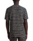 Фото #2 товара Men's Slim-Fit Textured Stripe Pocket T-Shirt