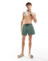 COLLUSION shorter length swim short in khaki