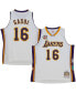 ფოტო #1 პროდუქტის Men's and Women's Pau Gasol White Los Angeles Lakers Hall of Fame Class of 2023 Throwback Swingman Jersey