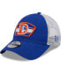 Фото #1 товара Men's Royal, White Denver Broncos Logo Patch Trucker 9FORTY Snapback Hat