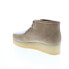 Фото #12 товара Clarks Wallabee Wedge 26163281 Womens Brown Suede Lace Up Chukkas Boots