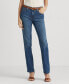 ფოტო #1 პროდუქტის Super Stretch Premier Straight Jeans, Regular and Short Lengths