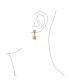 ფოტო #2 პროდუქტის Art Deco Style Crown Halo Oval Cubic Zirconia Canary Yellow AAA CZ Fashion Formal Dangle Drop Earrings For Prom Bridesmaid Wedding Rhodium Plated