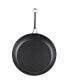 Фото #7 товара Frying Omelet Pan Set, 3-Piece Classic Hard Anodized Nonstick 8-Inch/10.5-Inch/12-Inch Saute Skillet Egg Pan, Black