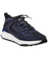 Фото #1 товара Tod’S No_Code Knit & Leather Sneaker Men's Blue 7.5