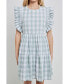 Фото #1 товара Women's Gingham Mini Dress