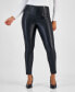 Faux-Leather Double-Zip Leggings, Created for Macy's