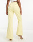 Фото #6 товара Twisted Tailor jacquard flare suit trousers in yellow