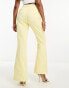 Фото #3 товара Twisted Tailor jacquard flare suit trousers in yellow