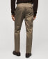 ფოტო #9 პროდუქტის Men's Slim-Fit Cotton Pleated Pants
