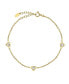 Фото #1 товара Bodifine Gold Plated Sterling Silver Cz Anklet