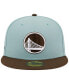 Фото #2 товара Men's Light Blue, Brown Golden State Warriors Two-Tone 59FIFTY Fitted Hat