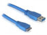 Delock Micro USB 3.0 - 1M - 1 m - USB A - 5000 Mbit/s - Blue