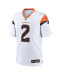 ფოტო #2 პროდუქტის Nike Men's Patrick Surtain II White Denver Broncos Game Jersey