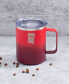Фото #4 товара Robert Irvine Red Ombre Insulated Coffee Mug, 16 oz