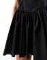 Фото #3 товара ASOS DESIGN halter drop waist full skirt mini dress in black