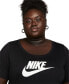 Фото #3 товара Женская блузка Nike Sportswear Essential Curved-Hem Tunic Top