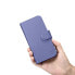 Фото #11 товара Чехол для смартфона ICARER iPhone 14 Plus Анти-RFID с кожаной крышкой фиолетовый