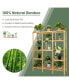 Фото #10 товара Multifunctional Bamboo Shelf Storage Organizer Rack Plant Stand Display Closet