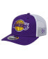 ფოტო #1 პროდუქტის Men's Purple/White Los Angeles Lakers Trucker 9SEVENTY COOLERA Stretch-Snap Hat