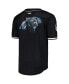 Фото #3 товара Men's Bryce Young Black Carolina Panthers Mesh Baseball Button-Up T-shirt