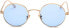 Inlefen Unisex Sunglasses, Round Retro Vintage Style Sunglasses with Coloured Metal Frame
