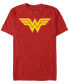 Фото #1 товара Men's Wonder Woman Two Color Logo Short Sleeve T-shirt