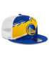 Фото #3 товара Men's Royal, White Golden State Warriors Tear Trucker 9FIFTY Adjustable Hat