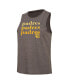 ფოტო #3 პროდუქტის Women's Charcoal, Brown San Diego Padres Meter Muscle Tank and Pants Sleep Set