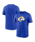 Фото #2 товара Men's Royal Los Angeles Rams Legend Logo Performance T-shirt