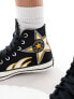 Converse Chuck Taylor All Star Hi racer trainers in black and yellow