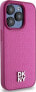 Фото #4 товара DKNY DKNY DKHMP15LPSHRPSP iPhone 15 Pro 6.1" różowy/pink hardcase Leather Monogram Pattern Metal Logo MagSafe